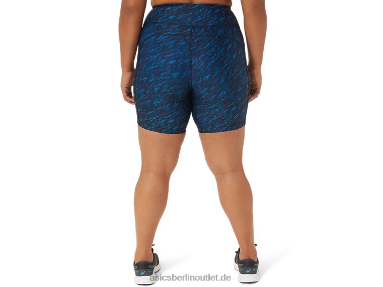 Pr Lyte 5-Zoll-Laufshorts für Damen mit Taschen BL4N3299Asics Nachtschatten/Seefahrt-Druck