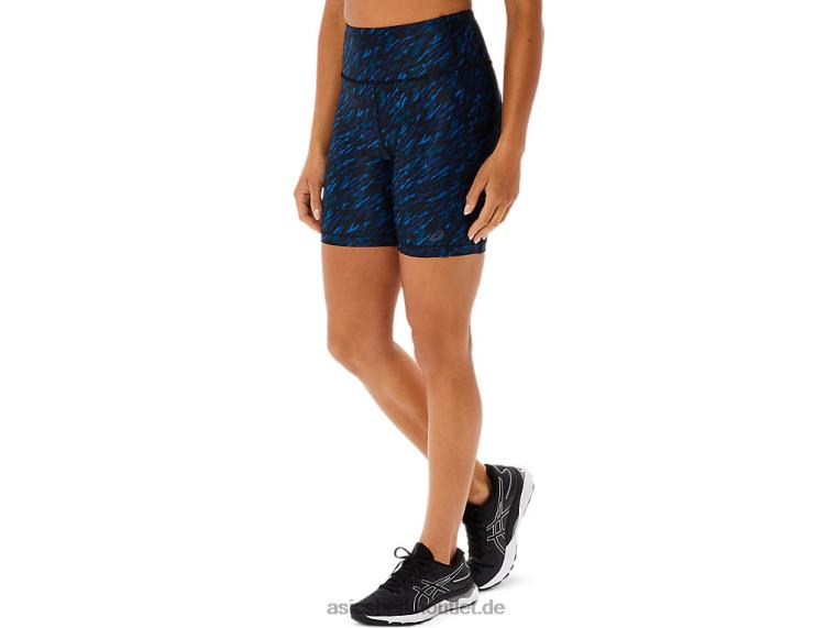 Pr Lyte 5-Zoll-Laufshorts für Damen mit Taschen BL4N3299Asics Nachtschatten/Seefahrt-Druck