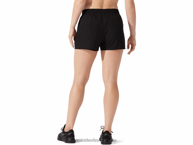 Silberne 4-Zoll-Shorts für Damen BL4N2779Asics Leistung schwarz