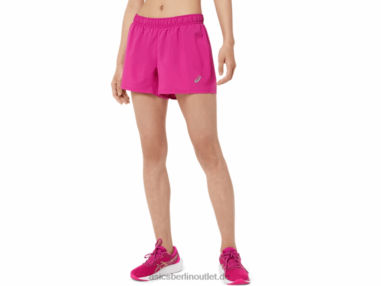 Silberne 4-Zoll-Shorts für Damen BL4N3580Asics fuchsiarot