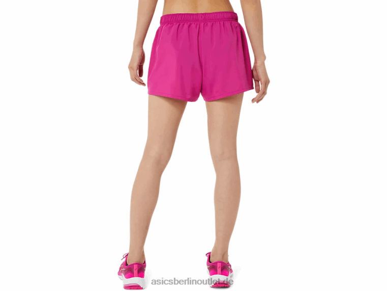 Silberne 4-Zoll-Shorts für Damen BL4N3580Asics fuchsiarot