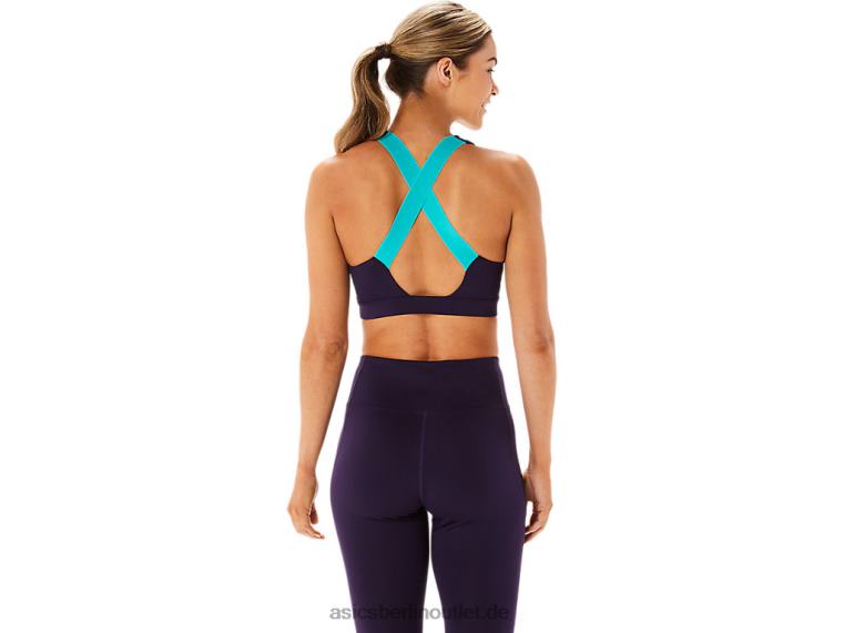 Damen-BH mit überkreuztem Rücken und Trägern BL4N2955Asics Nachtschatten