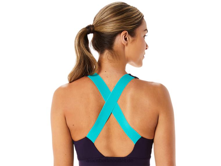 Damen-BH mit überkreuztem Rücken und Trägern BL4N2955Asics Nachtschatten