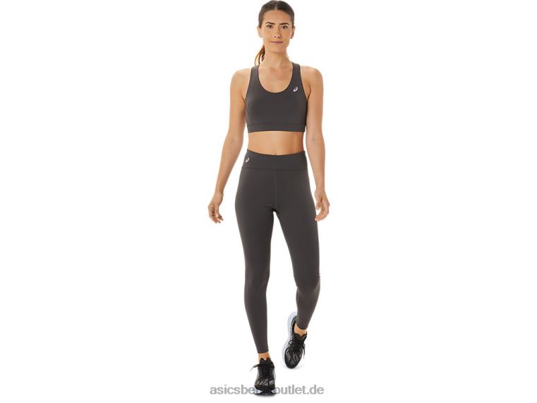 Damen-BH mit überkreuztem Rücken und Trägern BL4N2956Asics Obsidiangrau
