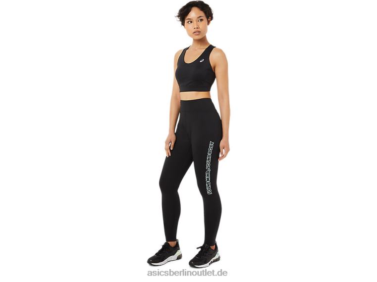 Damen-BH mit überkreuztem Rücken und Trägern BL4N3371Asics Leistung schwarz