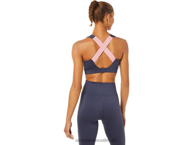 Damen-BH mit überkreuztem Rücken und Trägern BL4N3379Asics Indigo-Nebel