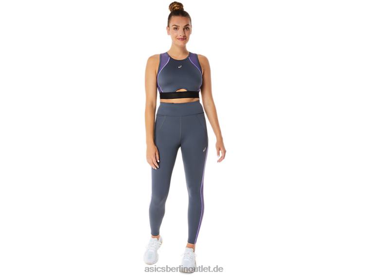 Damen-Trainings-BH mit Mesh-Einsätzen BL4N2289Asics Träger grau