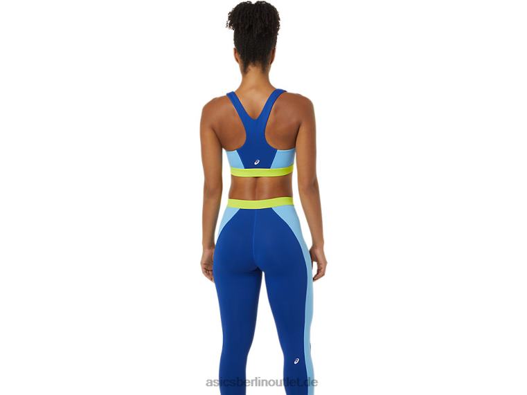 Damen, der neue starke, wiederverwendete BH BL4N3842Asics blau/arktischer Himmel/grüner Gecko