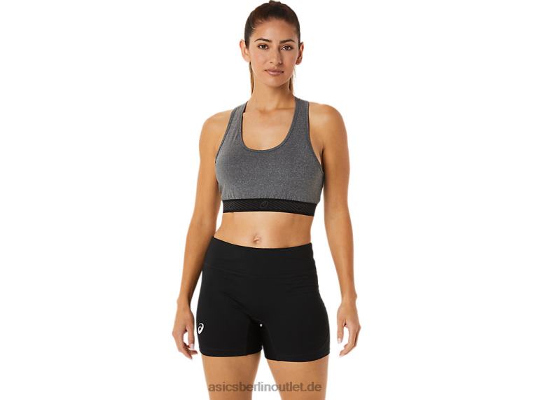Gepolsterter Damen-BH Circuit II BL4N2885Asics dunkelgrau meliert/schwarz