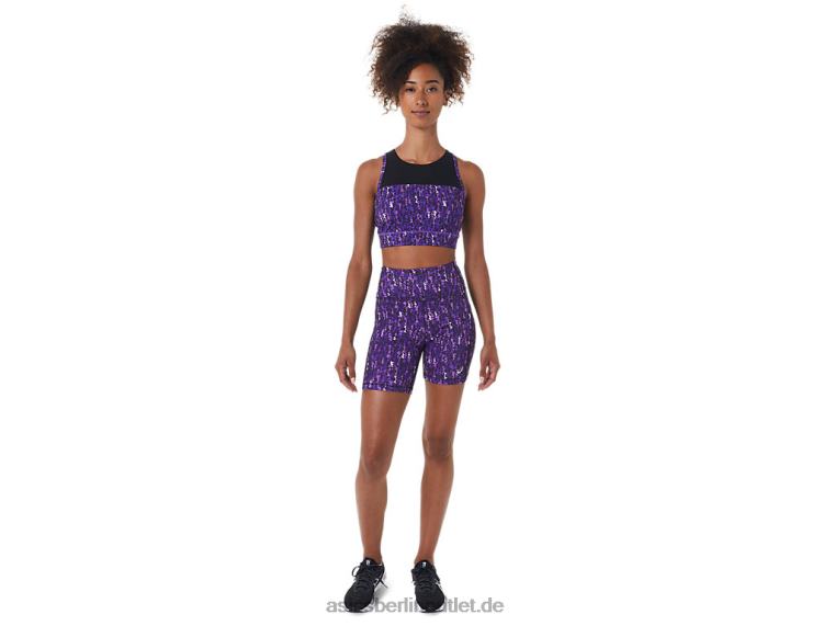 Kate-Träger-BH für Damen BL4N2803Asics Japan gebürstet Orchidee/Schwarz