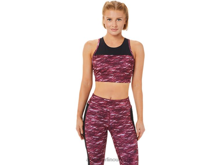 Kate-Träger-BH für Damen BL4N3719Asics Deep Mars/Mist Multi