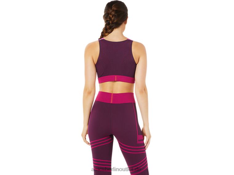 Nahtloser Damen-BH BL4N3512Asics tiefe Pflaume
