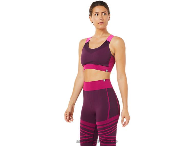 Nahtloser Damen-BH BL4N3512Asics tiefe Pflaume