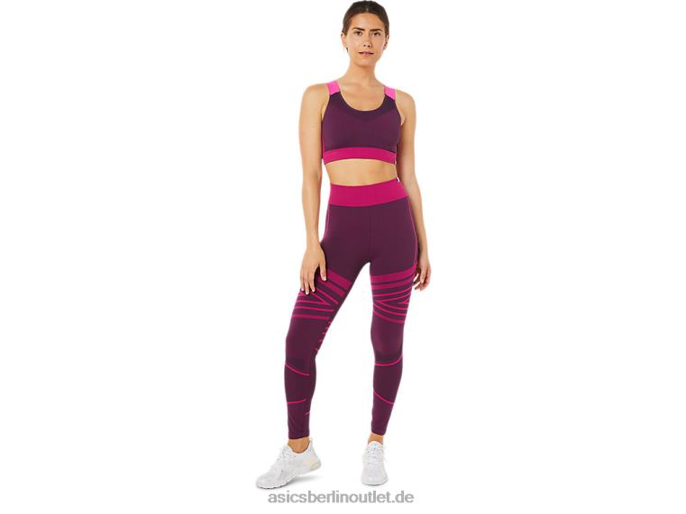 Nahtloser Damen-BH BL4N3512Asics tiefe Pflaume