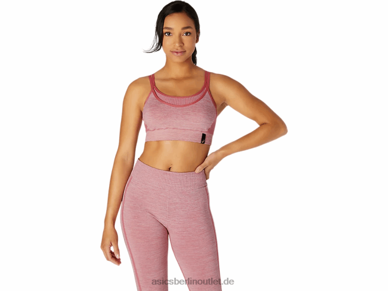 Nahtloser Wende-BH für Damen BL4N3664Asics rauchige Rose