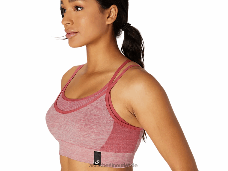 Nahtloser Wende-BH für Damen BL4N3664Asics rauchige Rose