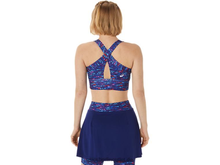 Neuer Strong 92 bedruckter BH für Damen BL4N3007Asics Tennis Japan gebürstete Aop-Orchidee