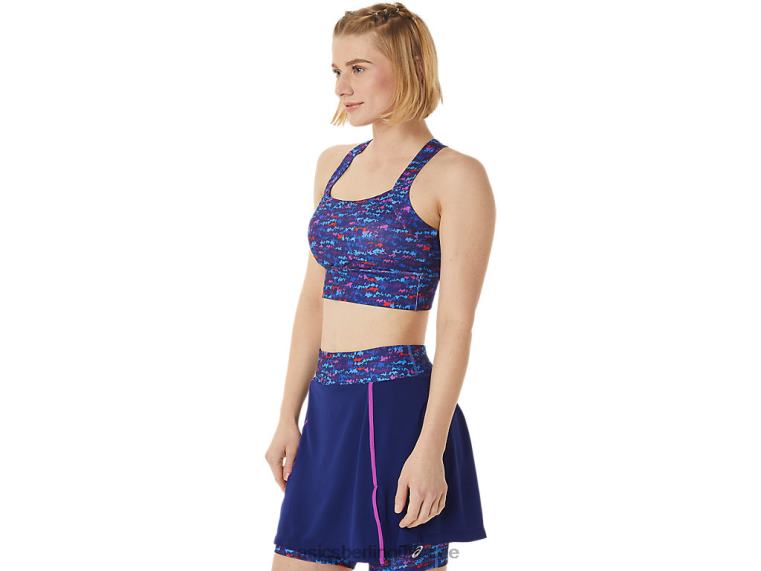 Neuer Strong 92 bedruckter BH für Damen BL4N3007Asics Tennis Japan gebürstete Aop-Orchidee