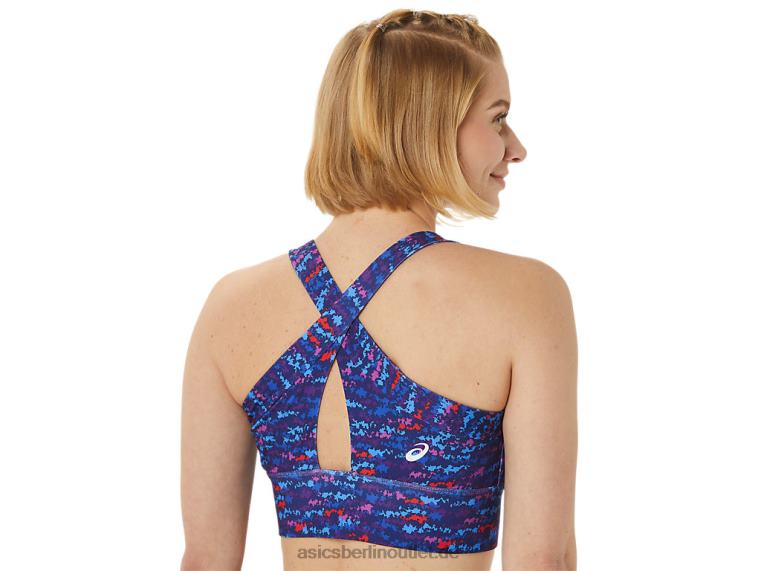 Neuer Strong 92 bedruckter BH für Damen BL4N3007Asics Tennis Japan gebürstete Aop-Orchidee