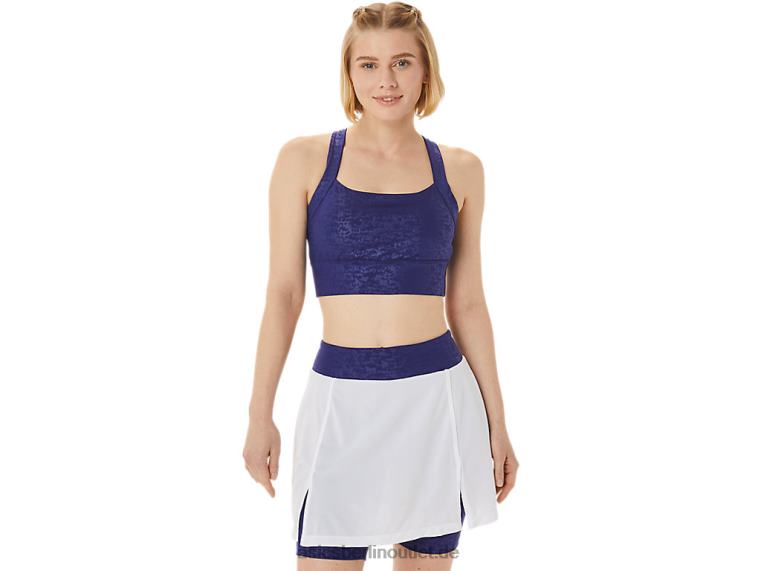 Neuer Strong 92 bedruckter BH für Damen BL4N3011Asics Japan gebürstetes Prägungstauchblau
