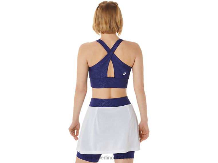 Neuer Strong 92 bedruckter BH für Damen BL4N3011Asics Japan gebürstetes Prägungstauchblau