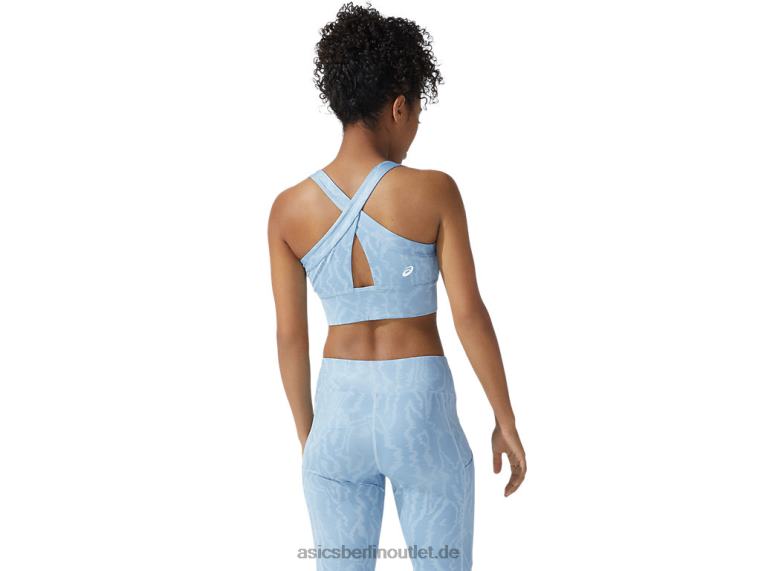Neuer Strong 92 bedruckter BH für Damen BL4N3779Asics Nebeldruck