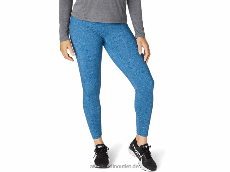 7/8-Strumpfhose für Damen BL4N4103Asics Grand Shark geätzter Hex-Druck