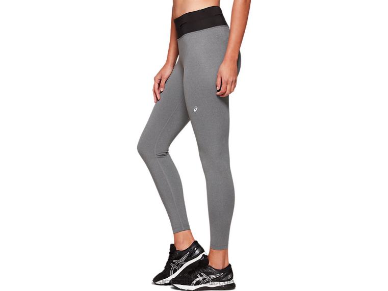 Damen-Fietro-Tight BL4N4139Asics dunkelgrau meliert/schwarz