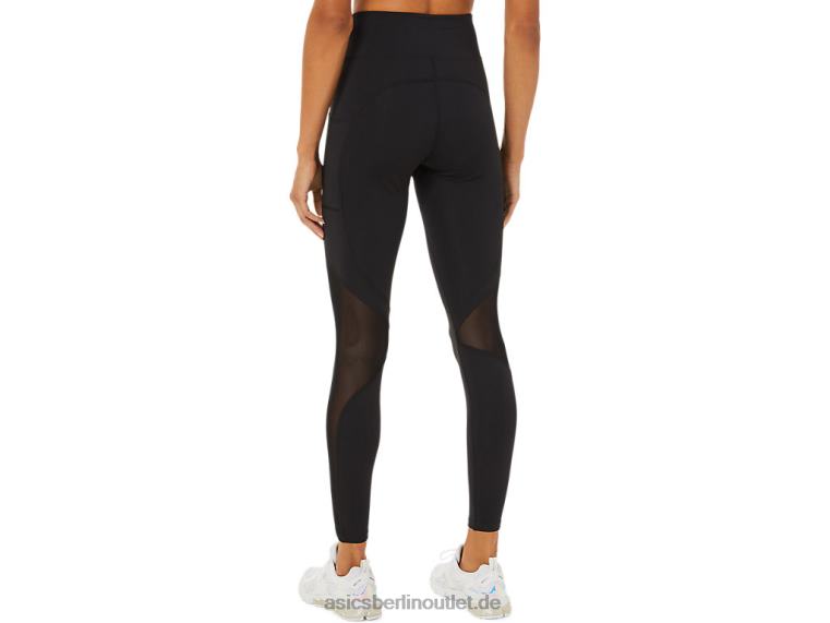 Damen-Mesh-Block-Tight BL4N3412Asics Leistung schwarz