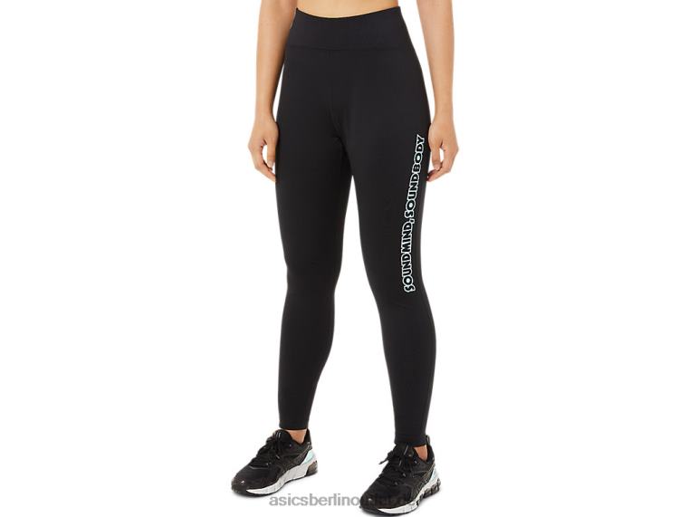 Damen-Tight mit Logo-Grafik BL4N3384Asics Leistung schwarz