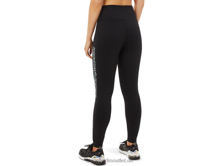 Damen-Tight mit Logo-Grafik BL4N3384Asics Leistung schwarz