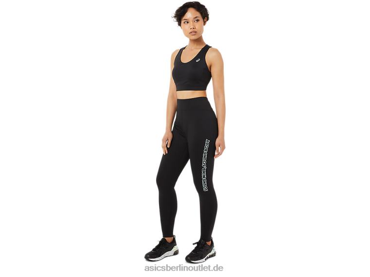 Damen-Tight mit Logo-Grafik BL4N3384Asics Leistung schwarz