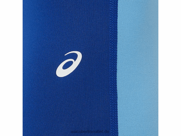 Damen-Tights, die neue starke, umfunktionierte Tight BL4N3825Asics blau/arktischer Himmel/grüner Gecko