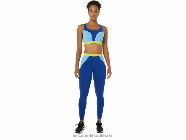 Damen-Tights, die neue starke, umfunktionierte Tight BL4N3825Asics blau/arktischer Himmel/grüner Gecko