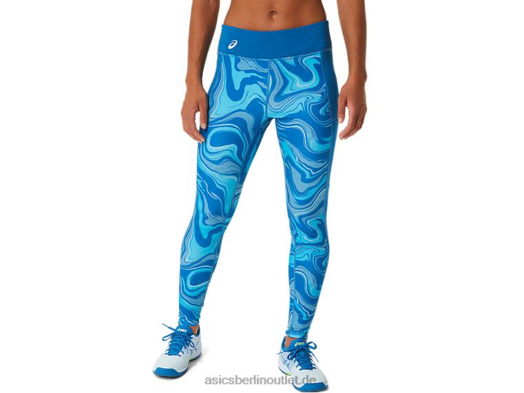 Grafik-Tight für Damen BL4N2524Asics wiedergeborenes Blau