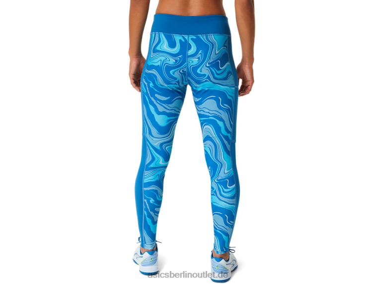Grafik-Tight für Damen BL4N2524Asics wiedergeborenes Blau