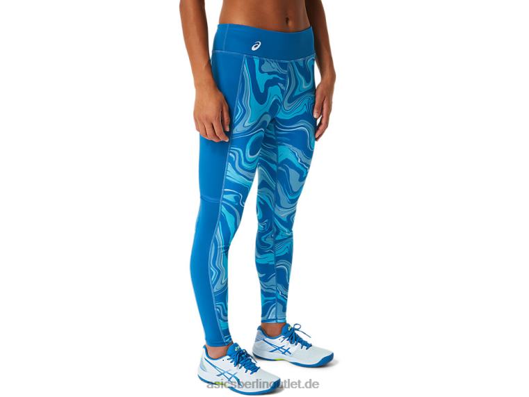 Grafik-Tight für Damen BL4N2524Asics wiedergeborenes Blau