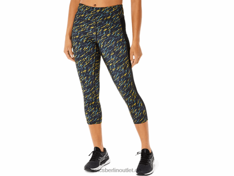 Kate Pocket Capri für Damen BL4N3400Asics Nachtschatten/Salbei-Druck