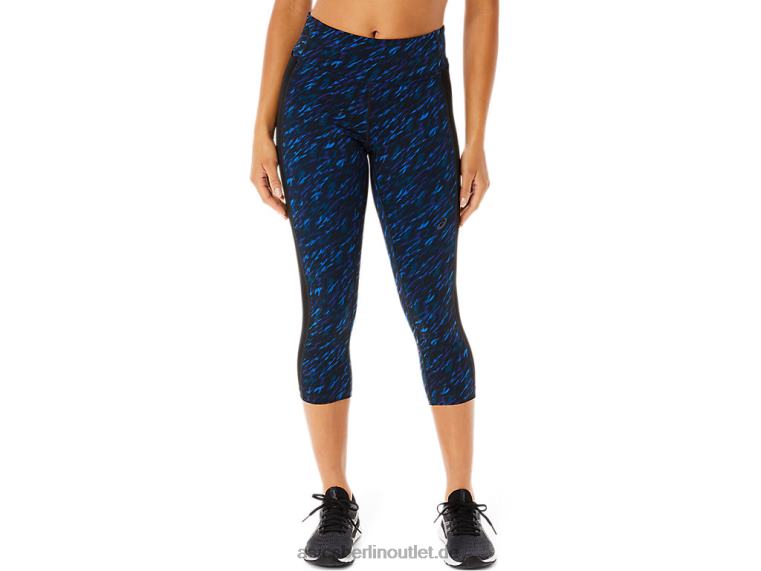 Kate Pocket Capri für Damen BL4N3516Asics Nachtschatten/Seefahrt-Druck