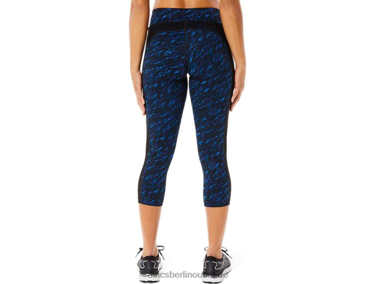 Kate Pocket Capri für Damen BL4N3516Asics Nachtschatten/Seefahrt-Druck