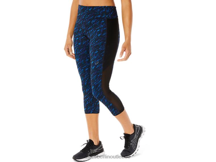 Kate Pocket Capri für Damen BL4N3516Asics Nachtschatten/Seefahrt-Druck