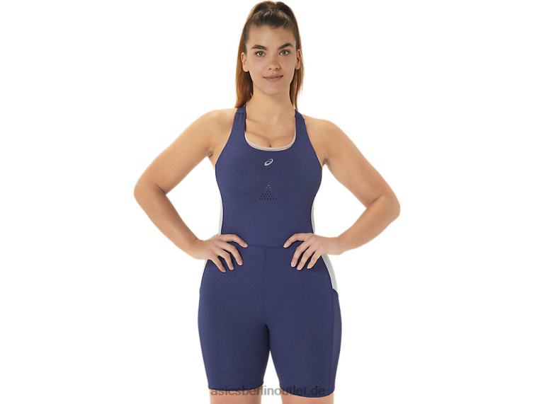 Nagino Run Ganzanzug für Damen BL4N2246Asics indigoblaues Heidekraut/Himmel
