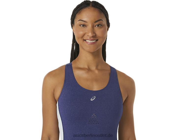 Nagino Run Ganzanzug für Damen BL4N2246Asics indigoblaues Heidekraut/Himmel