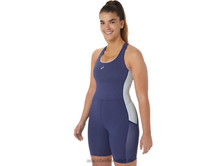 Nagino Run Ganzanzug für Damen BL4N2246Asics indigoblaues Heidekraut/Himmel