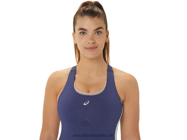 Nagino Run Ganzanzug für Damen BL4N2246Asics indigoblaues Heidekraut/Himmel