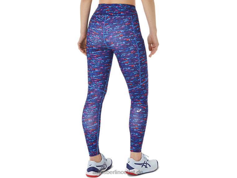 Neue Strong 92 bedruckte Tight für Damen BL4N3004Asics Tennis Japan gebürstete Aop-Orchidee