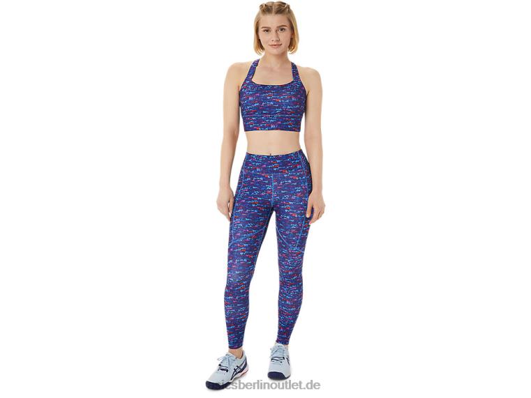 Neue Strong 92 bedruckte Tight für Damen BL4N3004Asics Tennis Japan gebürstete Aop-Orchidee