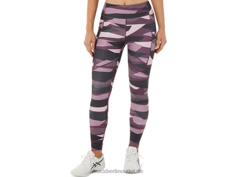 Neue Strong 92 bedruckte Tight für Damen BL4N3340Asics kaum Rosendruck