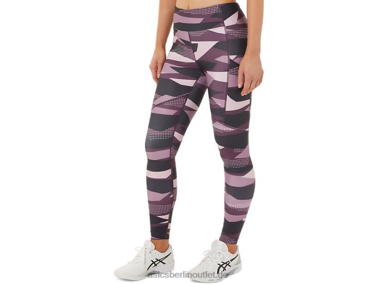 Neue Strong 92 bedruckte Tight für Damen BL4N3340Asics kaum Rosendruck
