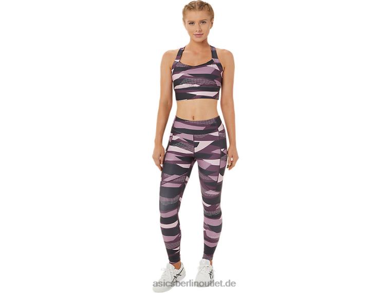 Neue Strong 92 bedruckte Tight für Damen BL4N3340Asics kaum Rosendruck